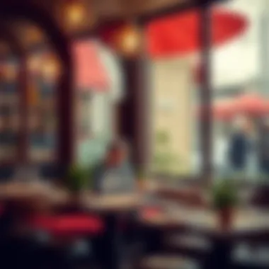 An inviting atmosphere of a cozy bistro in Downtown Dubai