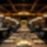 Elegant dining setup at a luxury restaurant in Downtown Dubai