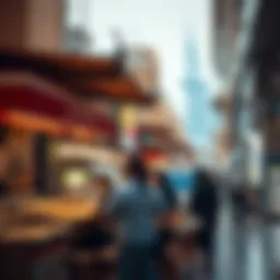 Vibrant street food scene at Dubai Mall