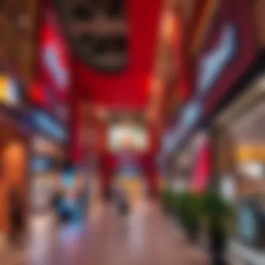 Diverse Retail Offerings at Dragon Mall An array of retail shops featuring diverse products