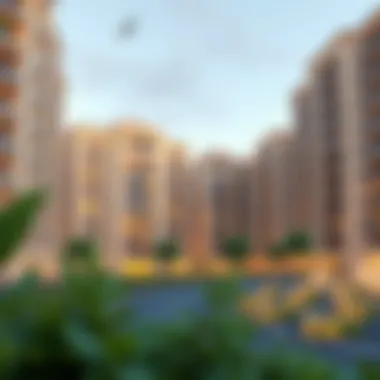 Conceptual rendering of residential units within the Dubai Island Project.