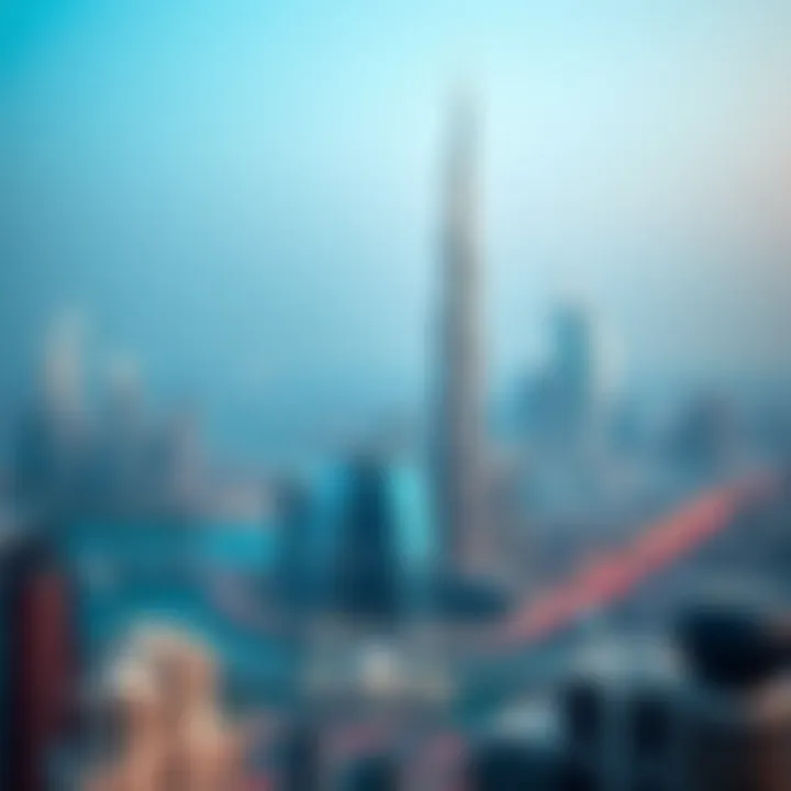 Panoramic skyline view of Dubai highlighting the impact of the Island Project.