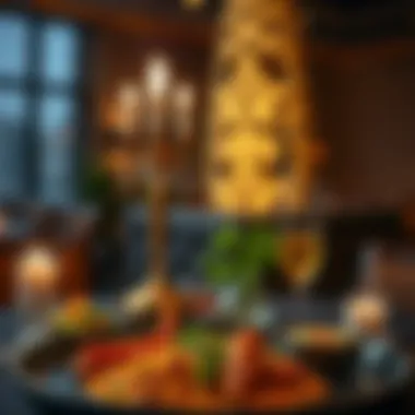 Exquisite Indian Culinary Presentation Delicious Indian cuisine served elegantly