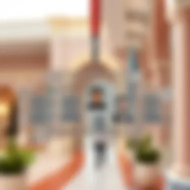 Illustration showing various uses of the Emirates ID in daily life and business