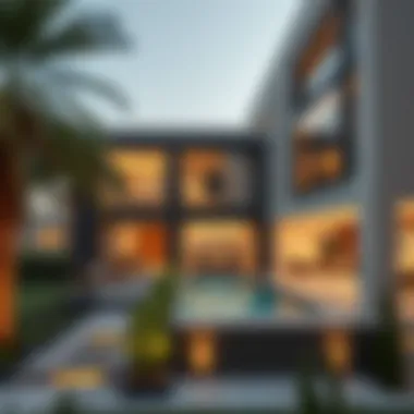 A modern real estate app displaying luxury properties in Dubai