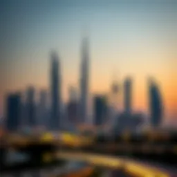 Stunning skyline of Dubai representing economic growth