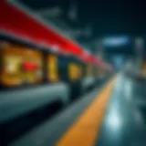 Dubai Metro at Night