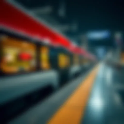 Dubai Metro at Night