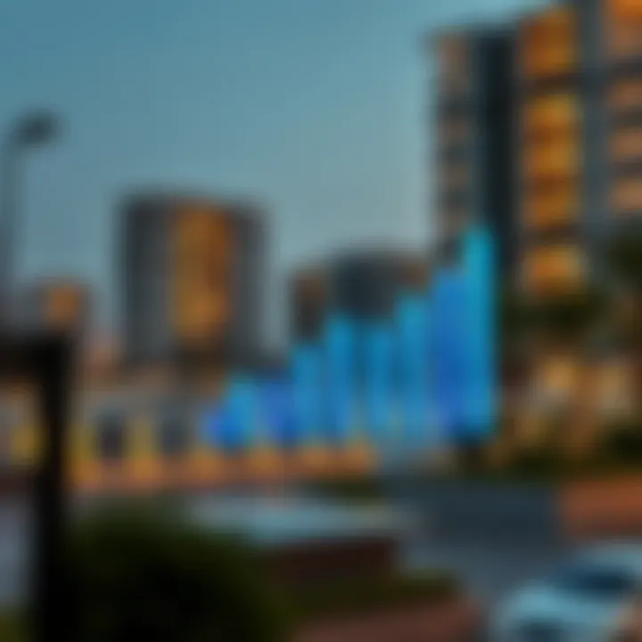 Real estate market trends graph for Al Qusais