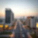 Stunning view of Al Qusais skyline showcasing modern architecture