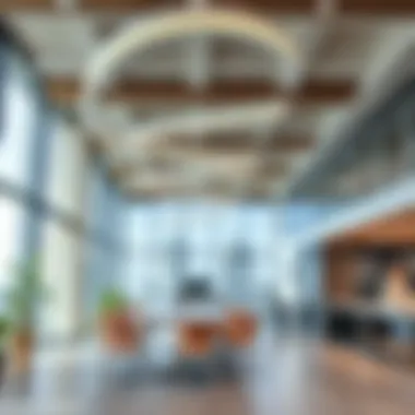 A collaborative research space within Academy City highlighting community engagement and innovation