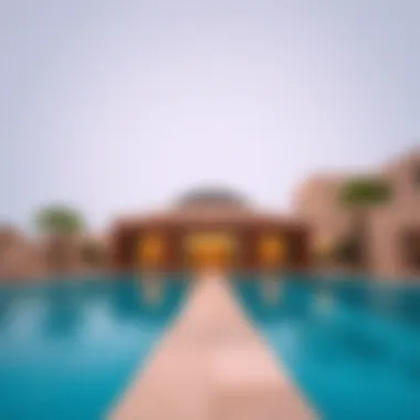 Elegant Swimming Pool Area at Address Residences Elegant swimming pool area at Address Residences Al Marjan Island