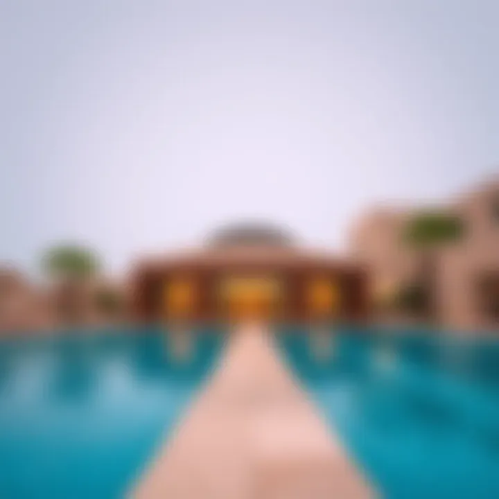 Elegant Swimming Pool Area at Address Residences Elegant swimming pool area at Address Residences Al Marjan Island