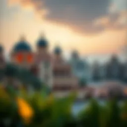 Stunning skyline of Al Amera showcasing diverse architectural styles