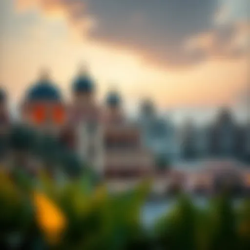 Stunning skyline of Al Amera showcasing diverse architectural styles