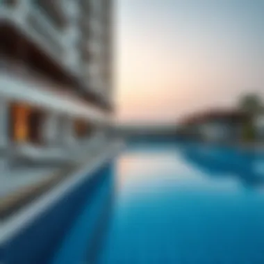 Luxurious Amenities at الحبتور بولو Luxurious amenities available at الحبتور بولو including a swimming pool and sports facilities