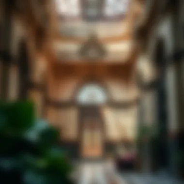 Fusion of Tradition and Modernity Inside Al Madan Building Interior space highlighting traditional elements within the building