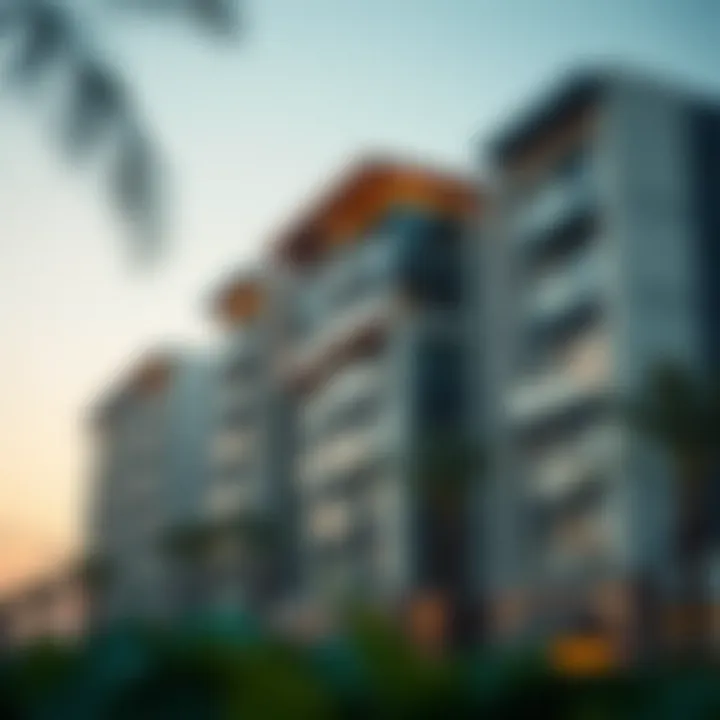 Architectural Style of Al Mirdif A modern residential building reflecting the architectural style of Al Mirdif