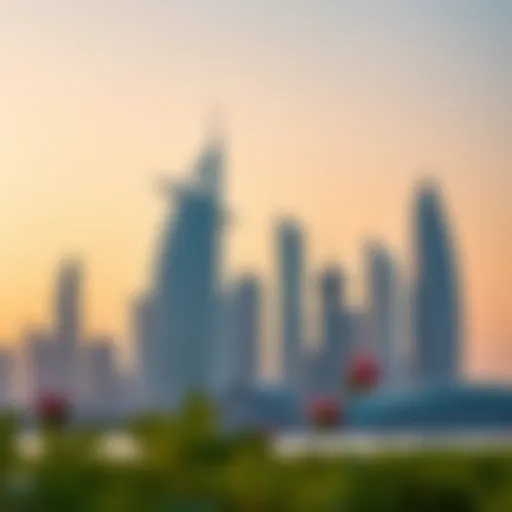 Dubai skyline showcasing modern architecture