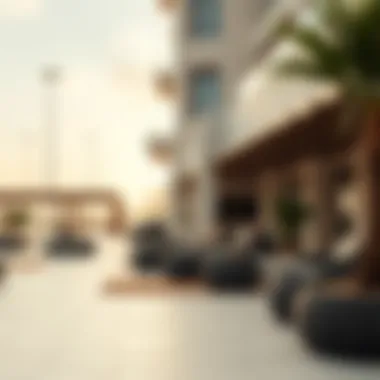 Tranquil lifestyle scene depicting residents enjoying recreational spaces in Dubai