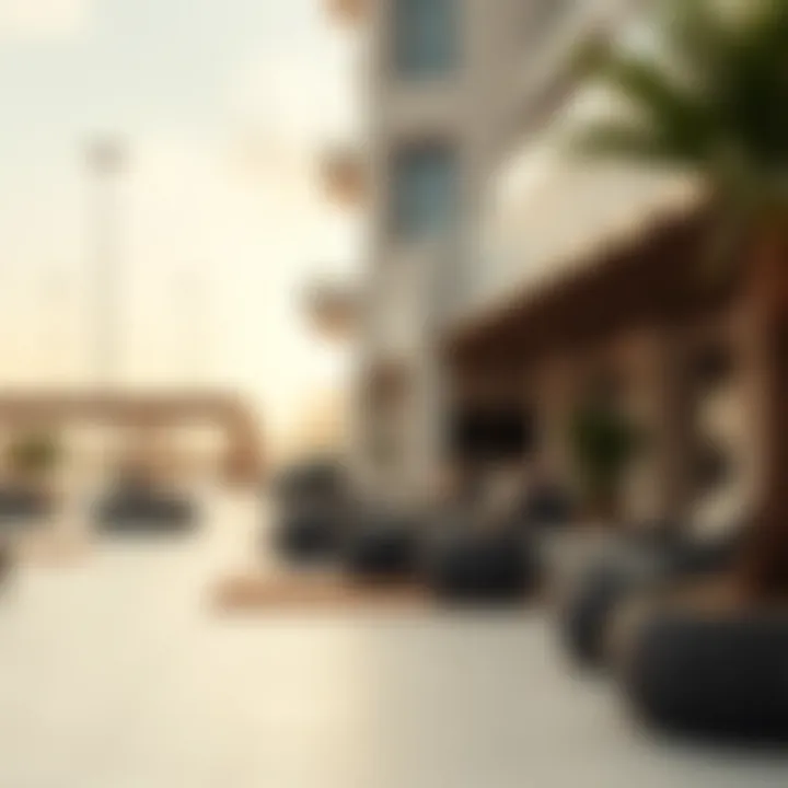 Tranquil lifestyle scene depicting residents enjoying recreational spaces in Dubai