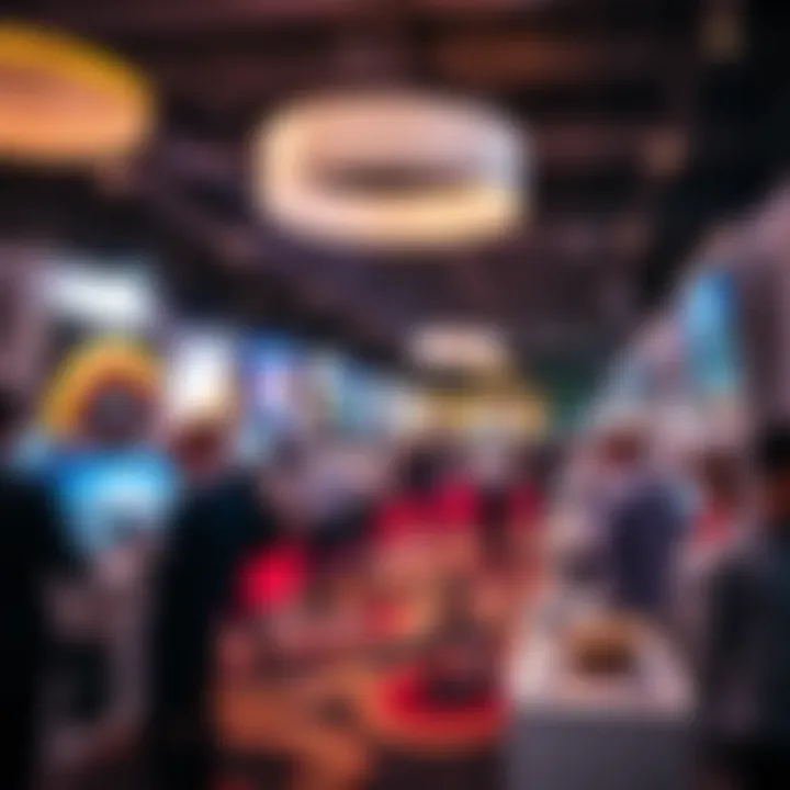 A bustling real estate exhibition highlighting investment opportunities in Dubai