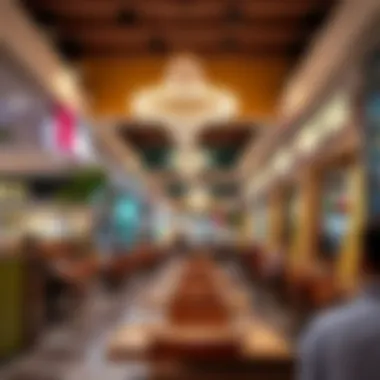 Diverse dining options available within the mall