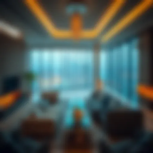 Luxurious living space in Burj Khalifa