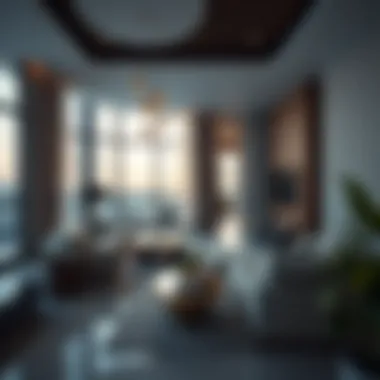 Luxurious apartment interiors in Arjan, highlighting contemporary design