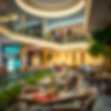 Dining area at بني ياس مول presenting diverse culinary options