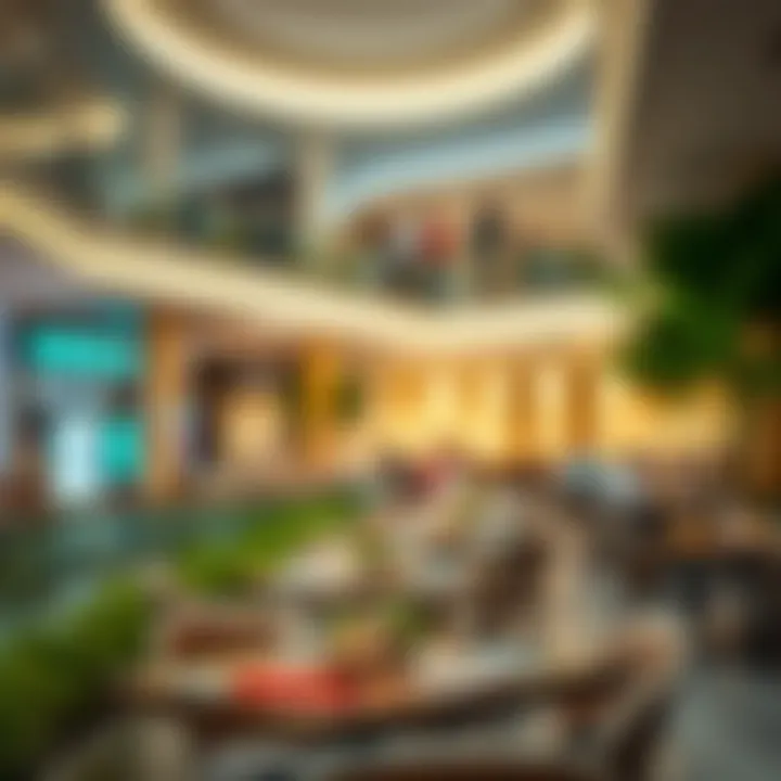 Dining area at بني ياس مول presenting diverse culinary options