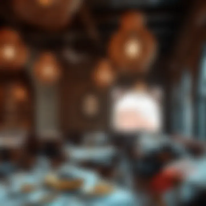 Authentic Restaurant Interior Featuring Mandi Cuisine Interior of a traditional Mandi restaurant with authentic decor