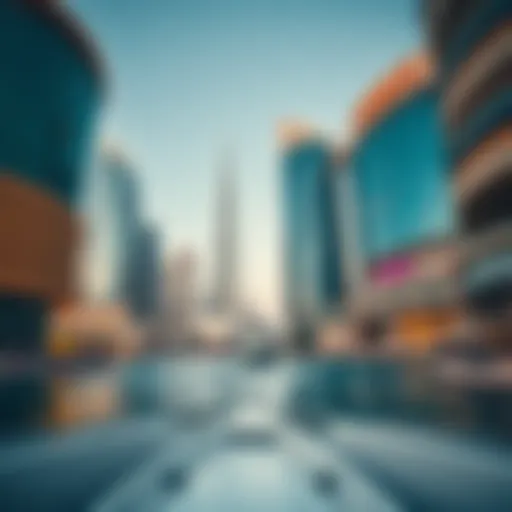 A breathtaking view of Dubai Mall from the boat ride