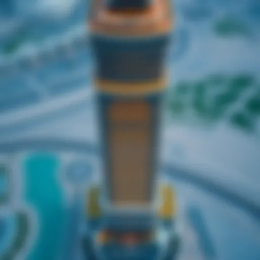 Aerial View of Bugatti Tower Aerial view of Bugatti Tower showcasing its stunning architecture