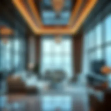 Luxury Interior Design of Bugatti Tower Interior design of luxury living space within the Bugatti Tower