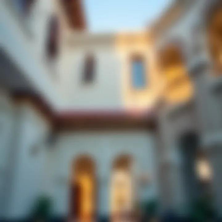 Architectural details of برج الدار highlighting its unique design elements