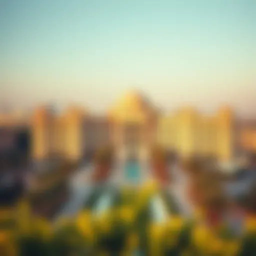 Architectural Elegance of Burj Park Breathtaking view of Burj Park showcasing its architectural elegance