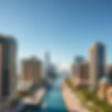 Breathtaking skyline view of Canal Heights in Business Bay