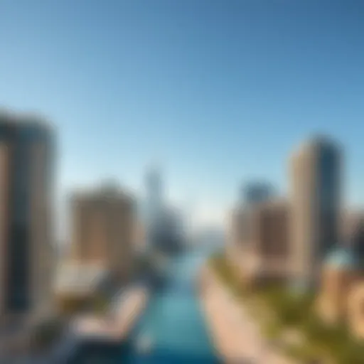 Breathtaking skyline view of Canal Heights in Business Bay