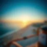 Panoramic view of Ajman's coastline showcasing its pristine beaches