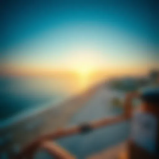 Panoramic view of Ajman's coastline showcasing its pristine beaches