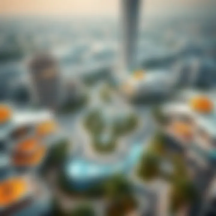 Smart Urban Spaces Concept Conceptual layout of smart urban spaces in Dubai