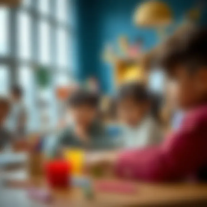 Creative Activities for Children Children engaged in creative activities at the facility