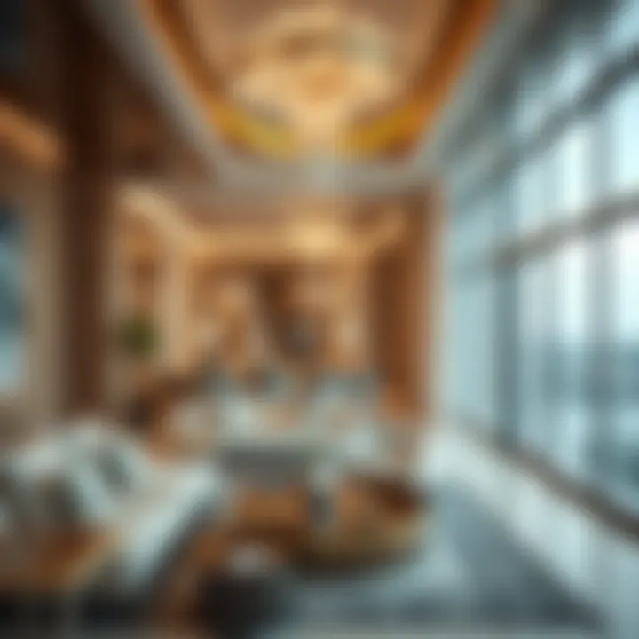 Interior design showcasing modern luxury in Dubai Pearl