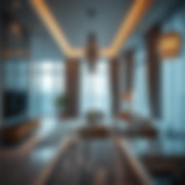 A lavish interior of a luxury apartment in Downtown Dubai