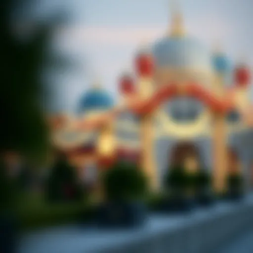 Eid celebration decorations in a UAE city