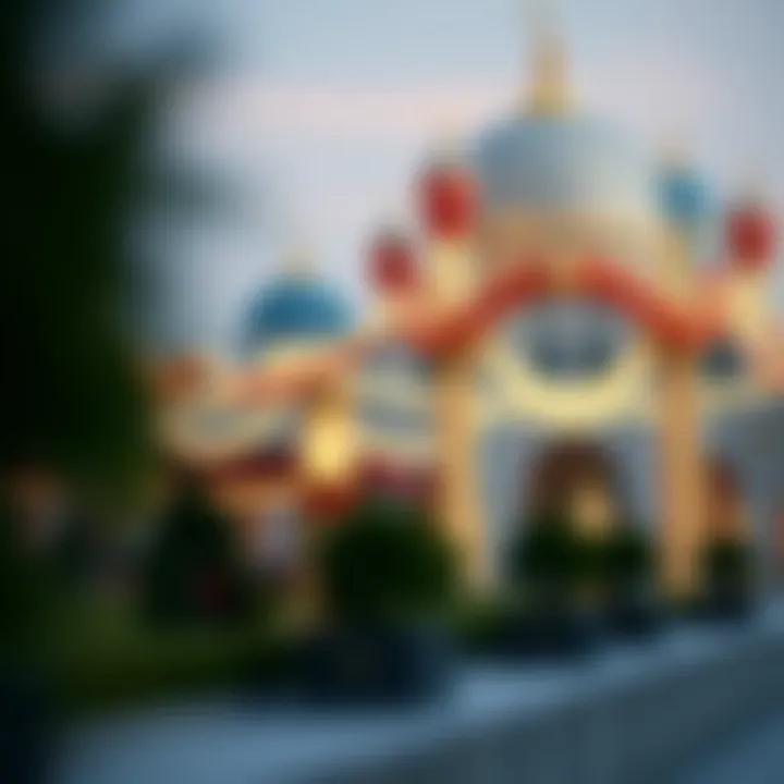 Eid celebration decorations in a UAE city