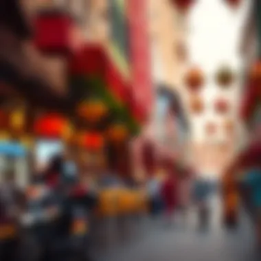 Vibrant street festival during Eid celebrations