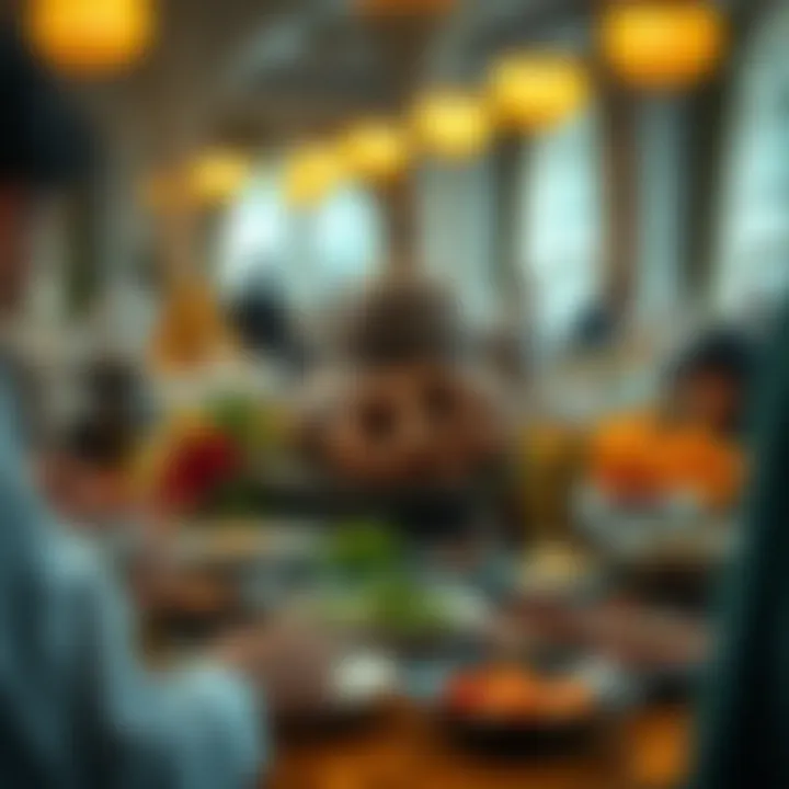 Traditional Eid feast showcasing local delicacies