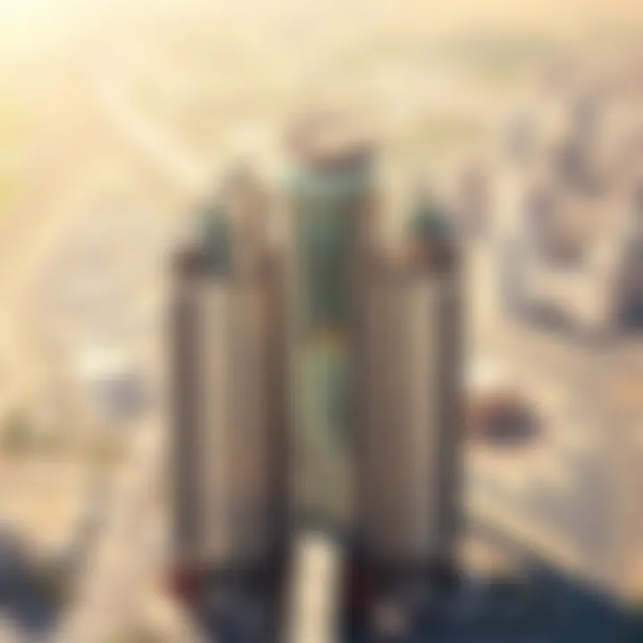Urban Development: Emaar's Influence on Dubai's Growth Aerial view of Emaar's developments contributing to Dubai's urban landscape